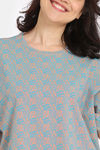 Rosaline Slangsync Knit Cotton Short Set -Autumn Sunset — thumbnail 5